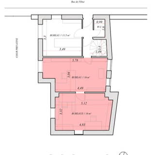 Bureau privé 32 m² 4 postes Location bureau Rue de l'Oise Jouy-le-Moutier 95280 - photo 2